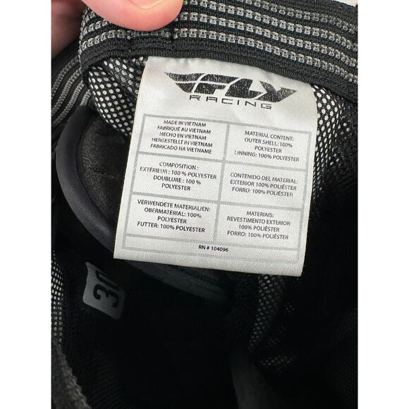 Fly Racing F-16 Motocross Pants Mens 30 Black Gray Hip Pads Adjustable Waist - Picture 9 of 12